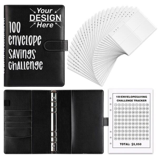 100 Envelope Savings Challenge A5 Binder