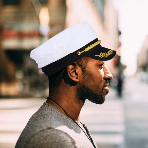 Captain Yacht Hat Sailors Cap Adjustable - Image 4