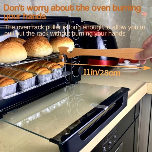 Wooden Oven Rack Puller Stick - Image 2