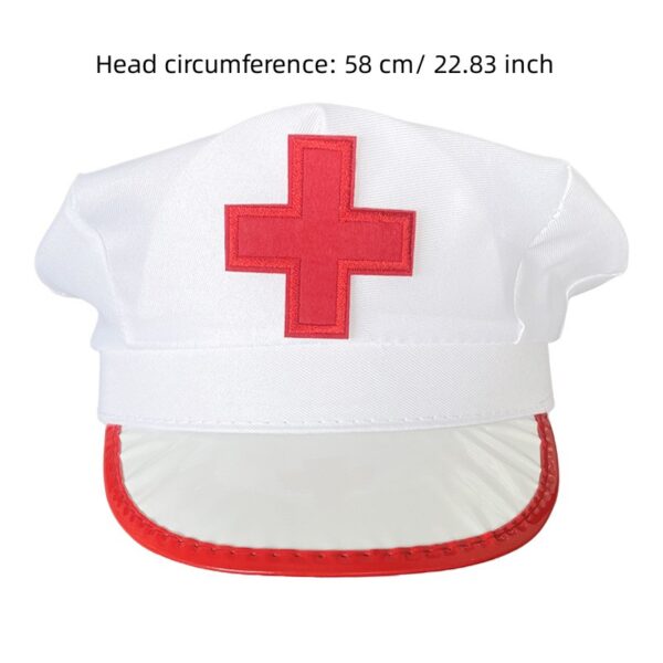 Cosplay Nurse Bonnet Hat - Image 2