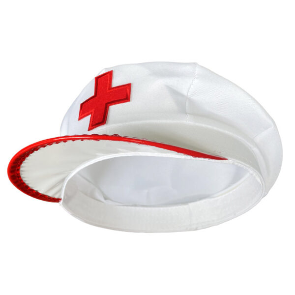 Cosplay Nurse Bonnet Hat - Image 3