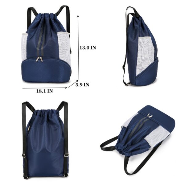 Waterproof Drawstring Basketball Backpack - Image 2