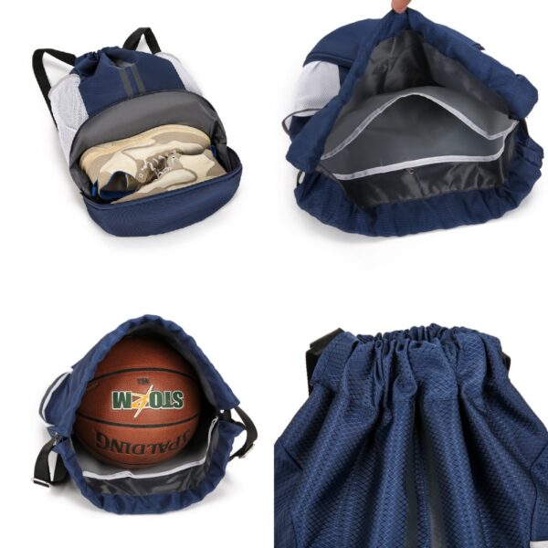 Waterproof Drawstring Basketball Backpack - Image 4