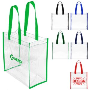 Portable Reusable Clear Shopping Tote Bag