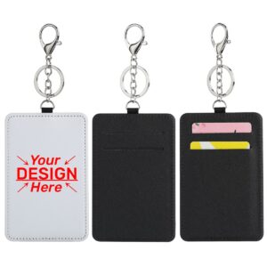 Leather Keychain Credit Card Holder