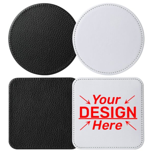 Custom Leather Cup Coasters