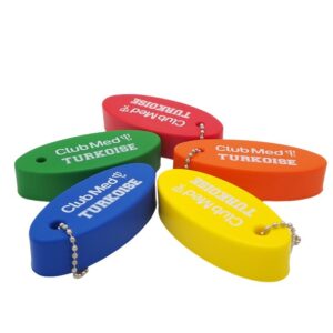 Oval PU Foam Buoy Keychain