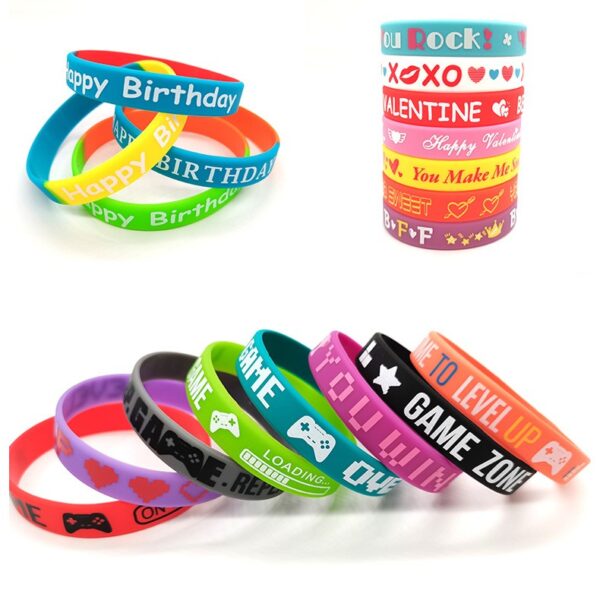 Custom Logo Silicone Bracelet Wristband - Image 2