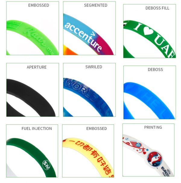 Custom Logo Silicone Bracelet Wristband - Image 5