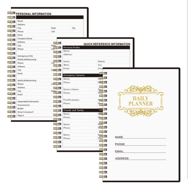 English Notebook A5 Spiral Planner - Image 4
