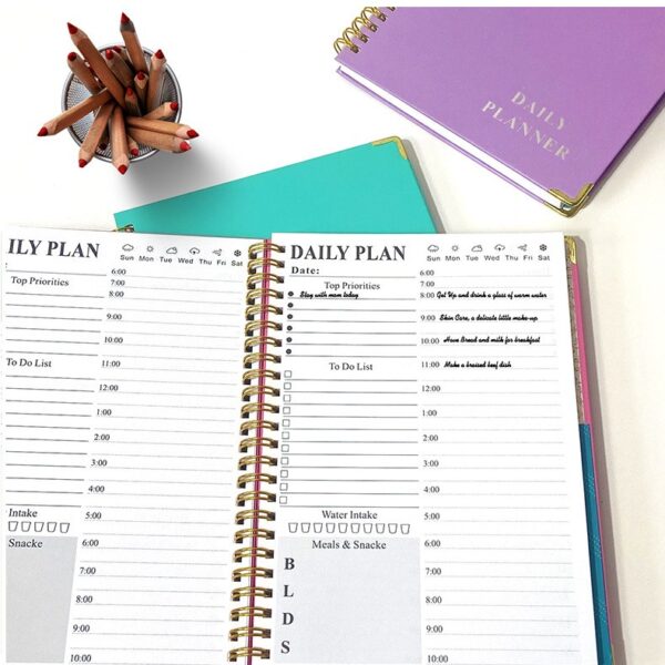 English Notebook A5 Spiral Planner - Image 7
