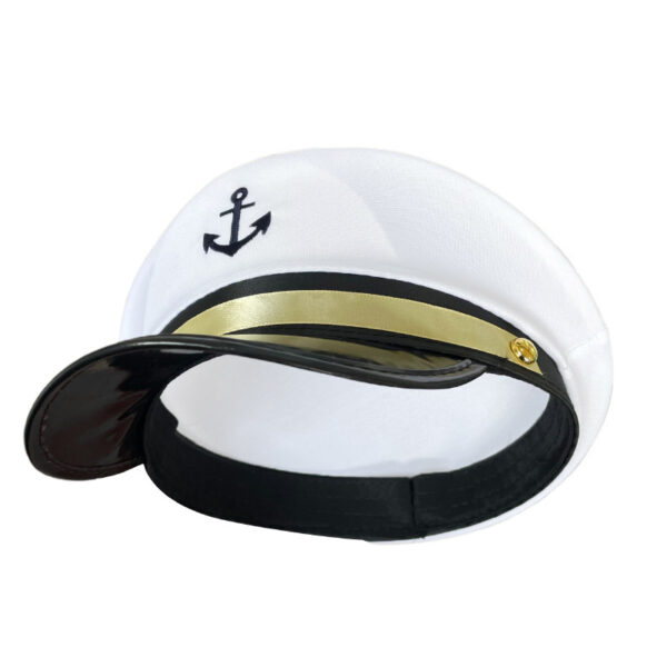 White Party Yacht Captain Hats - Image 4