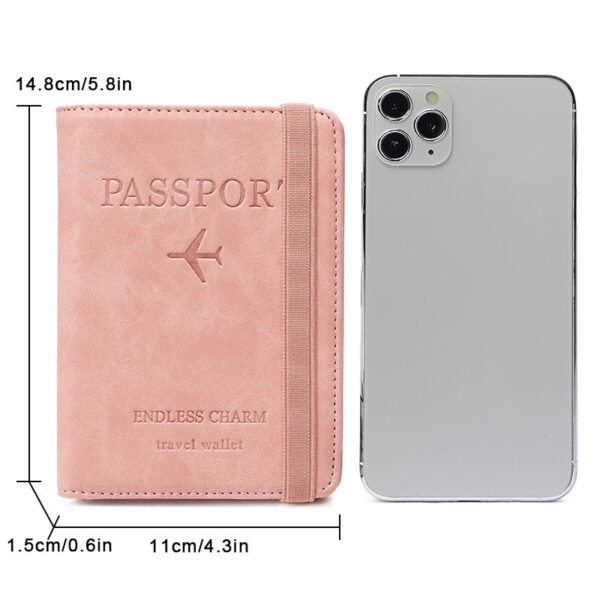 PU Passport Wallet Card Holder - Image 2