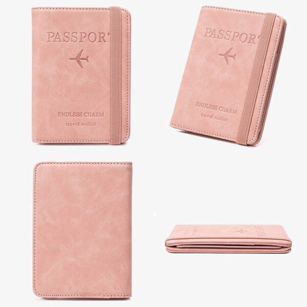 PU Passport Wallet Card Holder - Image 6