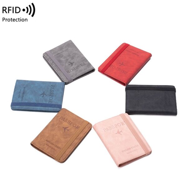 PU Passport Wallet Card Holder - Image 7