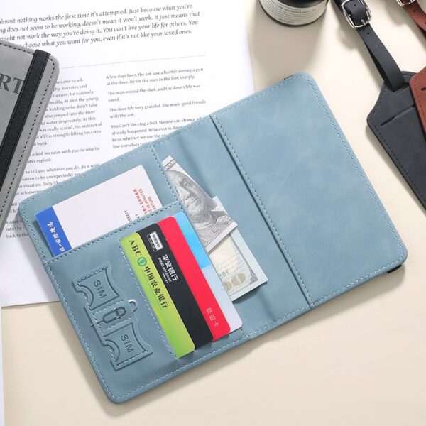Travel Wallet RFID Passport Holder - Image 3