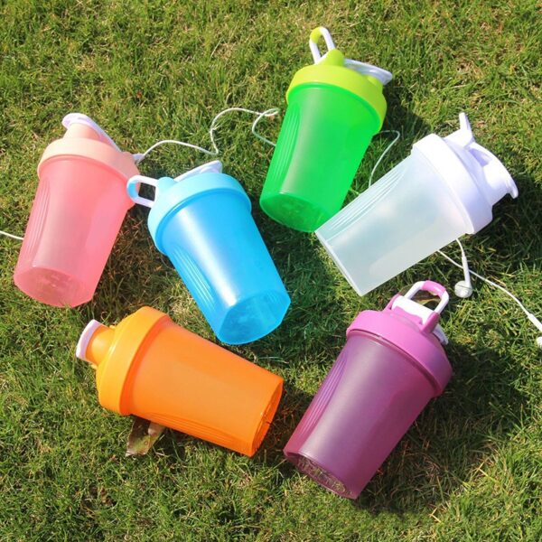 Plastic Gym Protein Shaker Bottle - Image 3