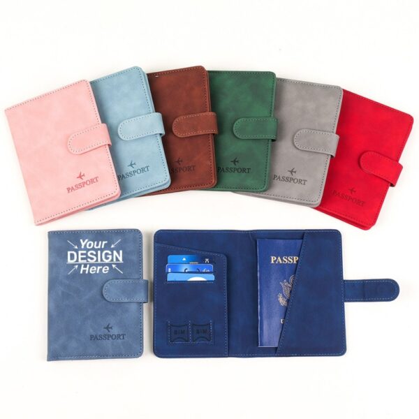 Multi-functional Leather Passport Holder