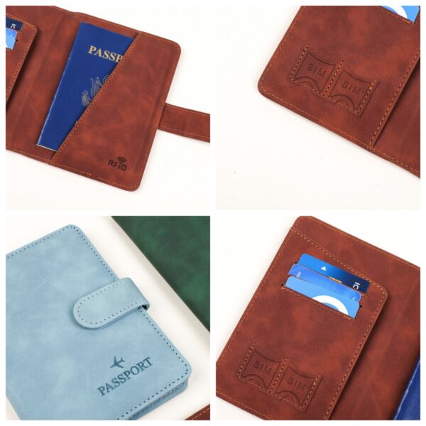 Multi-functional Leather Passport Holder - Image 5