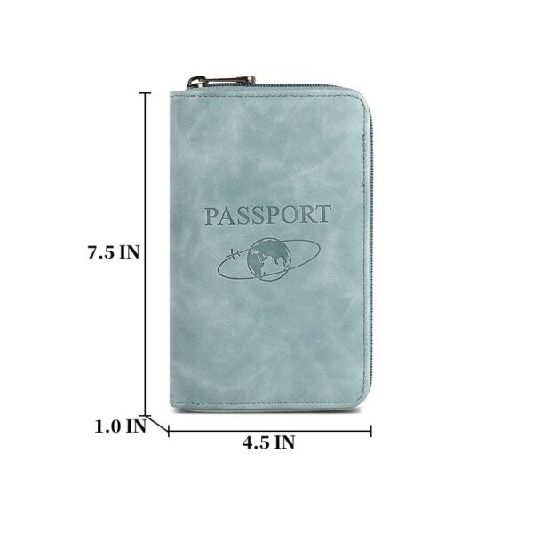 RFID Protected Leather Passport Wallet - Image 2