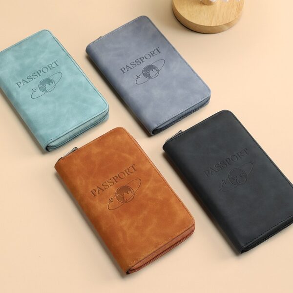 RFID Protected Leather Passport Wallet - Image 6