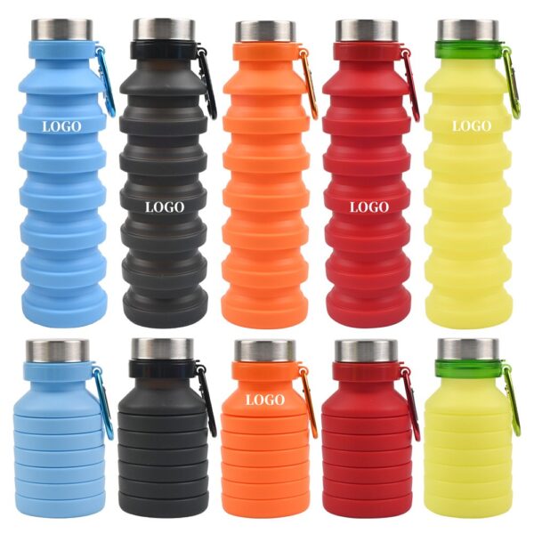 Silicone Collapsible Sport Water Bottle