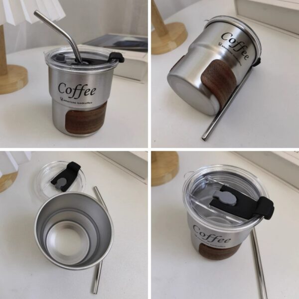 Coffee Cup With Straw and Lid - Image 10