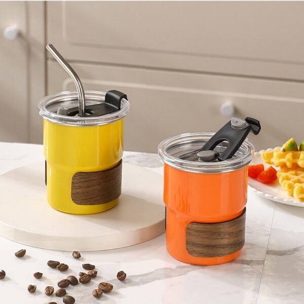 Coffee Cup With Straw and Lid - Image 4
