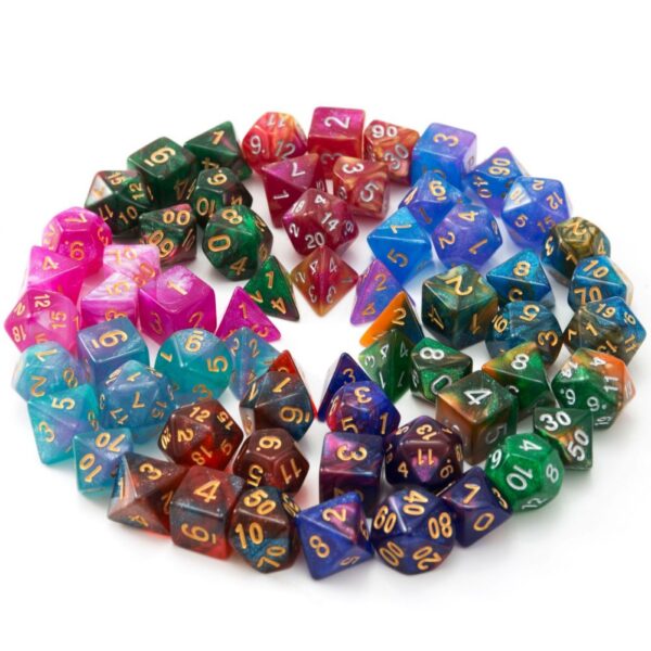 Starry Series Polyhedral RPG Dice Set