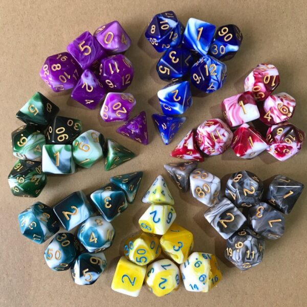 Starry Series Polyhedral RPG Dice Set - Image 3