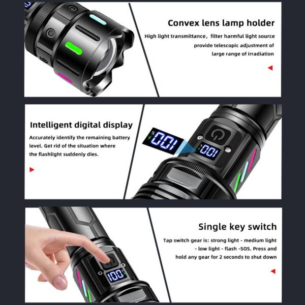 Waterproof Handheld Bright Flashlights - Image 4