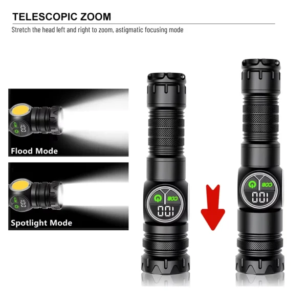 Powerful Tactical Flashlight Rechargeable - Image 7
