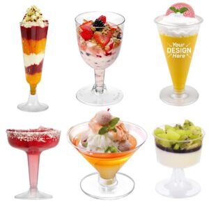 Mini Mousse Cake Cups Plastic