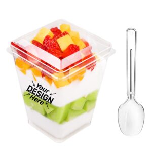 5oz Plastic Dessert Cups with Spoons