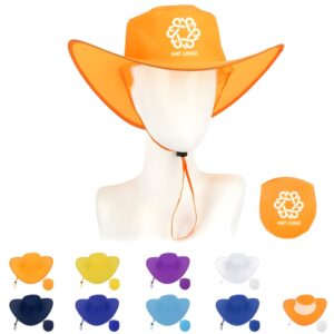 Custom Folding Cowboy Hat with Pouch