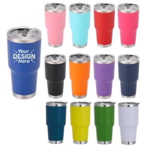 30oz Stainless Steel Tumbler with Lid