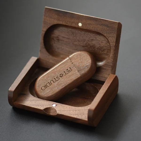 Wooden USB Flash Drive with Box - Image 4