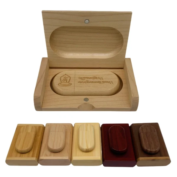 Wooden USB Flash Drive with Box - Image 7