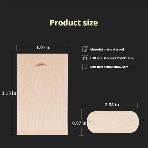 Usb Flash Drive with Wood Box - Image 2