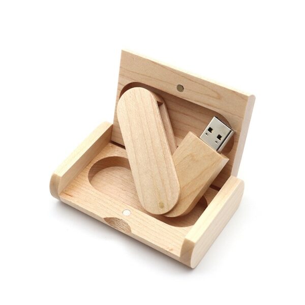 Usb Flash Drive with Wood Box - Image 6