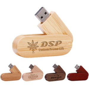 Wooden Swivel Usb Flash Drive