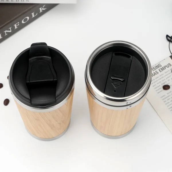 Bamboo Travel Mug With Lid - Image 4