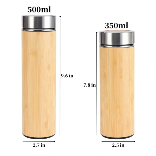 Bamboo Water Bottle Travel Tumbler - Image 2