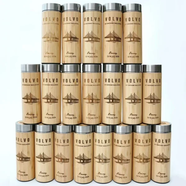 Bamboo Water Bottle Travel Tumbler - Image 8