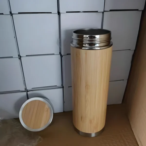 Bamboo Water Bottle Travel Tumbler - Image 9