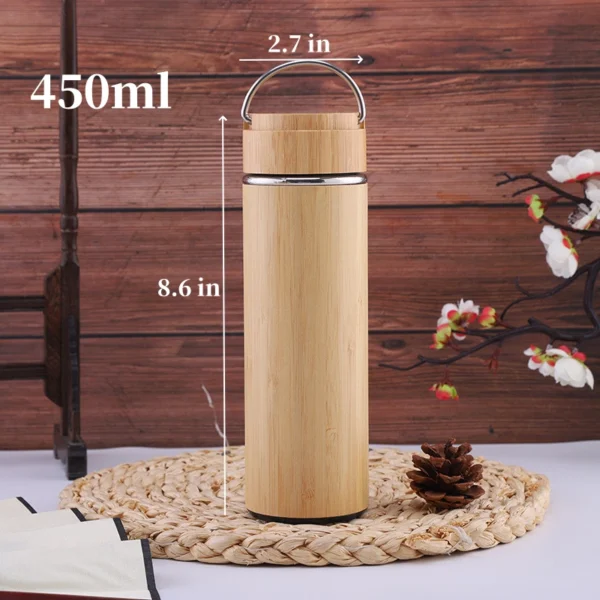 Bamboo Stainless Steel Insulated Tumbler - Image 2