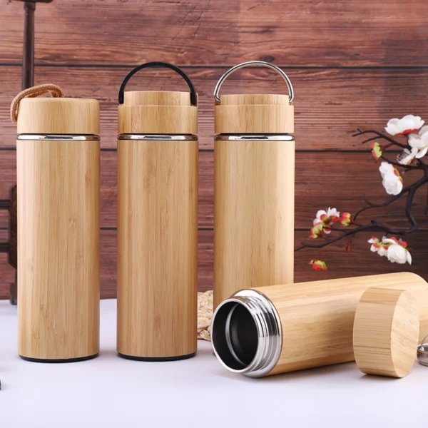 Bamboo Stainless Steel Insulated Tumbler - Image 4