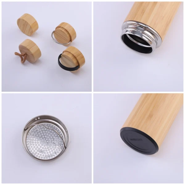 Bamboo Stainless Steel Insulated Tumbler - Image 5