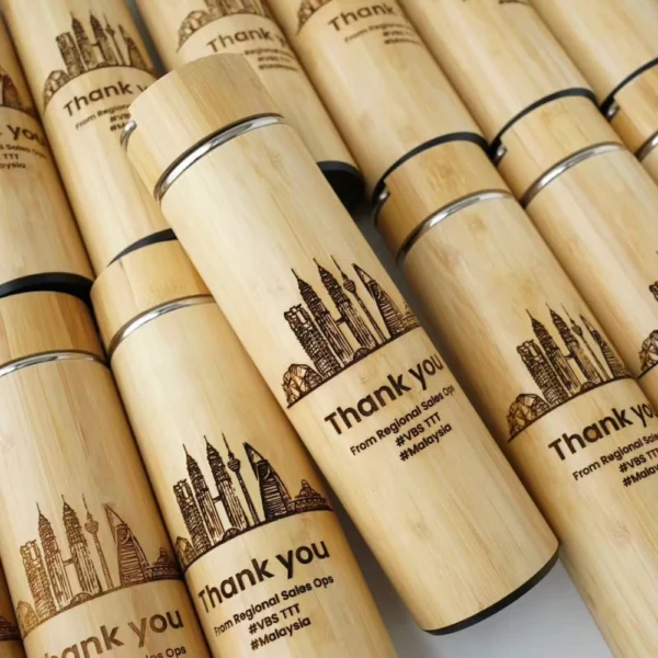 Bamboo Stainless Steel Insulated Tumbler - Image 6