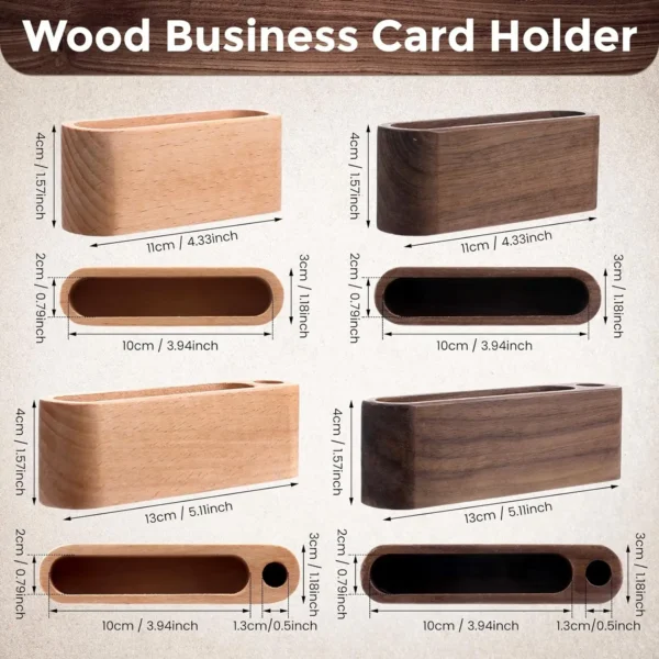Wooden Business Card Holder - Image 2